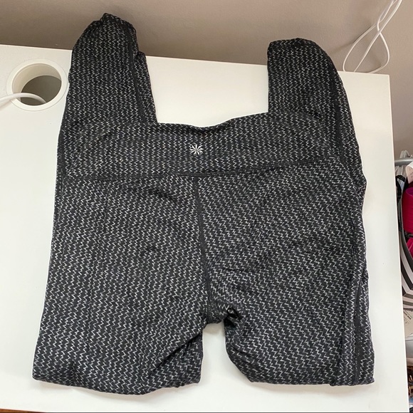 Grey Patterned Athleta Leggings - Picture 2 of 5